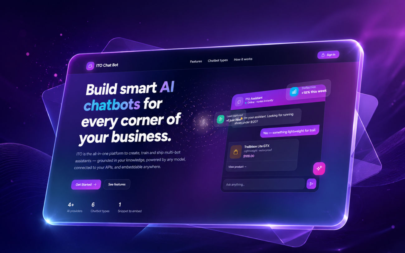 Website Autonomous Agent, ITO Chat Bot platform