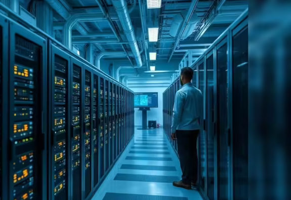 Data and cloud infrastructure, modern server environment for AI-ready systems